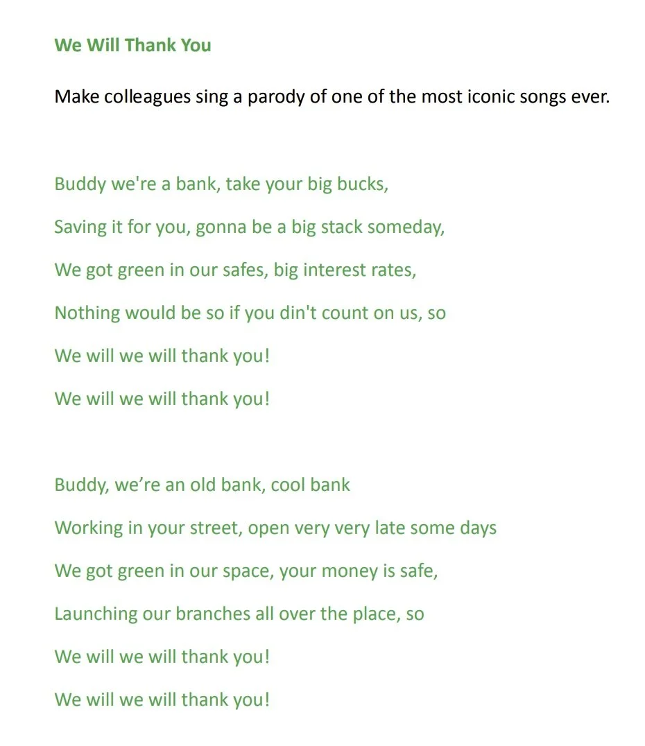 We Will Thank You