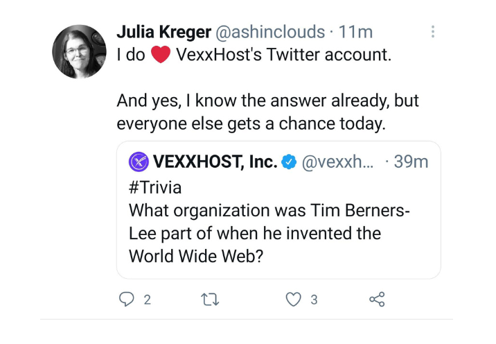 Ash in clouds Vexxhost